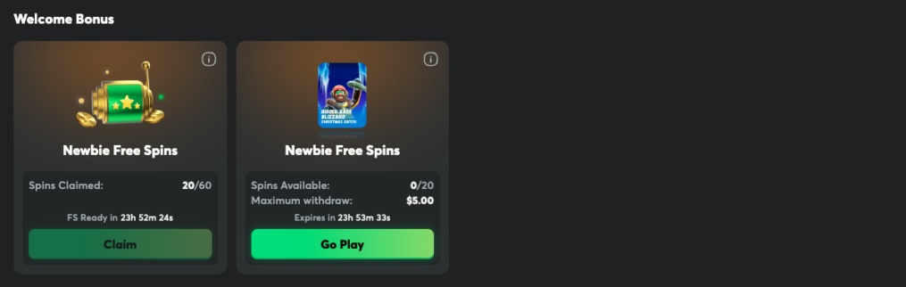 60 free spins bcgame