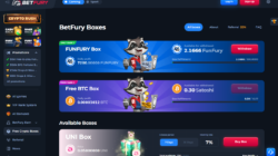 BetFury Crypto Boxes Screenshot