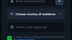 BetFury Signup Screenshot