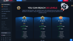 BetFury VIP Program Screenshot