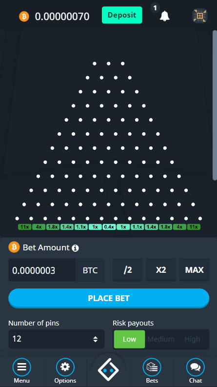 Bitsler Plinko