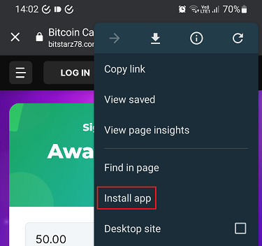 BitStarz App Screenshot