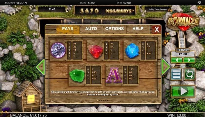 Bonanza symbols