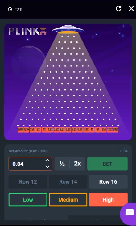 Crashino Plinko