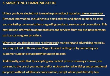 Ethical Marketing Responsibility Terms Example