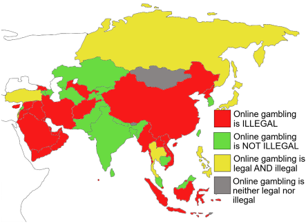 Online gambling in Asia