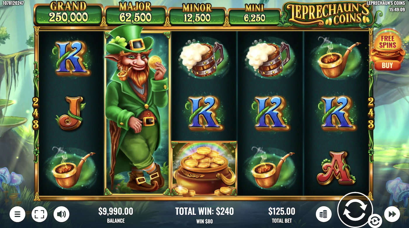 leprechauns coins online slot