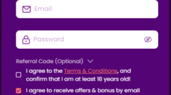TrustDice Signup Screenshot
